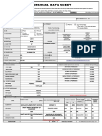 Personal Data Sheet