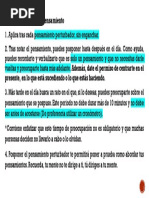 Ejercicio: Posponer El Pensamiento