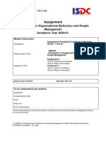 Introduction To Organisational Behavior and People Management