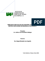 Mercados Públicos de San Cristóbal de Las Casas, Centros Impulsores de Desarrollo Económico.