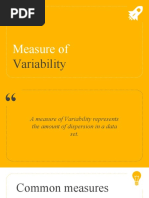 Measure of Variability