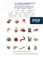 Shaun The Sheep - Christmas Video Worksheet (A2) : Sourced From