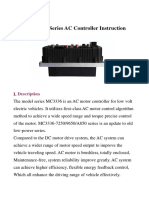 MC3336-A850 Series AC Controller Instruction: - Description