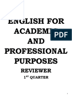 Eapp Reviewer - 1ST Quarter