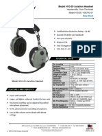 Model H10-20 Aviation Headset: Technical Data