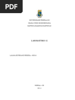 Laboratório 12: Universidade Federal Do Ceará Curso de Engenharia Elétrica Máquinas Elétricas