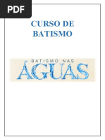 CURSO DE BATISMO Deus de Fogo