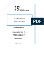 Computación II - Humanidades: Examen Parcial Parte Práctica