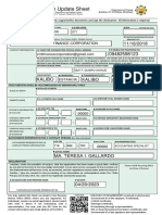 Registration Update Sheet: Vision Mount Tabor Finance Corporation