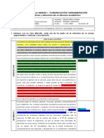 Evaluación de La Unidad I - Comunicación Yargumentación Características y Estructura de Un Discurso Académico