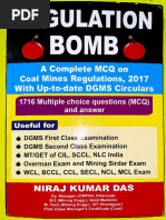 Regulation MB ,,: A Complete MCQ On Coal Mines Regulations, 2017 With Up-To-Date DGMS Circulars