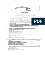 Paper Name: Child Health Nursing Paper Code: Paper Component: Theory Time Alloted: 3 Hours Full Marks: 75 Question Set No-1