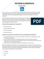 Formula Fields in Salesforce