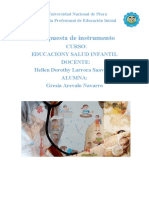 Encuesta Educacion Salud Infantil