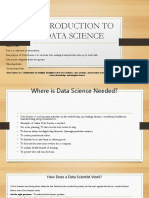 Introduction To Data Science