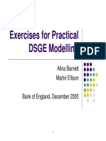 Exercises For Practical DSGE Modelling: Alina Barnett Martin Ellison