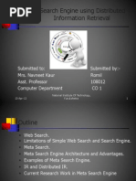 Meta Search Engine Using Distributed Information Retrieval