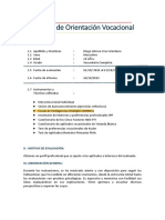 Informe de Orientación Vocacional: I.-Datos Generales