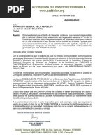 Denuncia Contraloria Desobediencia en Obedecer Ley de Autodefensa Promulgada