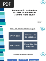 La Prevención de Deterioro de OFAS en Unidades de Paciente Crítico Adulto