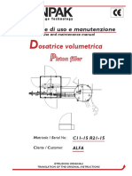 Osatrice Volumetrica: Manuale Di Uso e Manutenzione