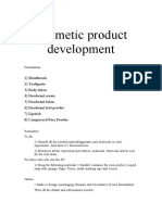 Cosmetic Product Development