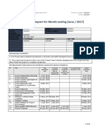 4.0 Project Status and Financial Summary Report