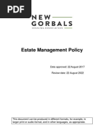 Estate Management Policy