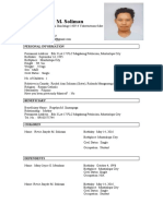 Raymon Rey M. Soliman: Personal Information