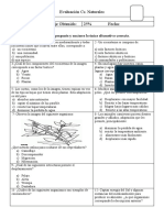 Evaluación Cs. Naturales Nombre: Ptje Ideal: - Ptje Obtenido: 25% Fecha