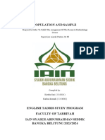 Population and Sample