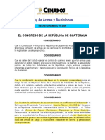 Ley de Armas y Municiones: El Congreso de La República de Guatemala