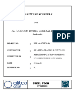 Hardware Schedule: Al-Gumoom 100 Bed General Hospital