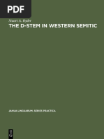 The D-Stem in Western Semitic (Stuart A. Ryder.) (Z-Library)