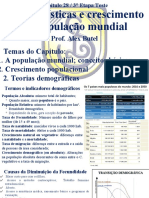 Capítulo 28 / 3° Etapa Teste: Características e Crescimento Da População Mundial