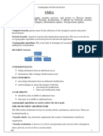 UNIT:1: Cryptography and Network Security