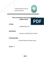 Mecanismos de Transmision de La Politica Fiscal - Peru