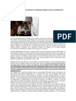 Dios Padre Da Pleno Sentido A La Persona Humana y Eleva Su Dignidad Por Medio de Jesucristo