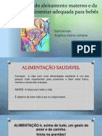 Importância Do Aleitamento Materno e Da Introdução Alimentar Adequada para Bebês