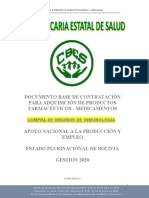 Documento Base de Contratación para Adquisición de Productos Farmacéuticos - Medicamentos