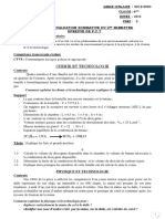 Seconde Evaluation Sommative Du 2 Semestre Epreuve de P.C.T Compétences Disciplinaires Évaluées CD1