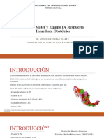 Código Mater y Equipo de Respuesta Inmediata Obstétrica