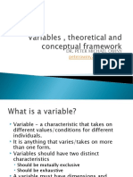 Omp Virables, Theoretical & Conceptual Framework