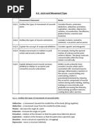 4.2 Joint and Movement Type