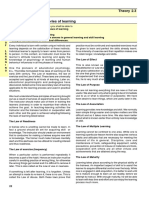 Principles of Teaching Theory 2.3 Psychology of Learning Laws of Learning & Theories of Learning