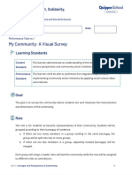 My Community: A Visual Survey: Learning Standards