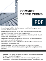 Common Dance Terms