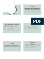 Types of Desserts and Their Ingredients