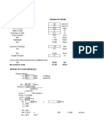 Design Of Beam: ρbalance= 0.85f'c ß 600 0.021376 fy (600+fy) 75% ρbalance