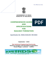 Comprehensive Guidelines AND Specifications FOR Railway Formation